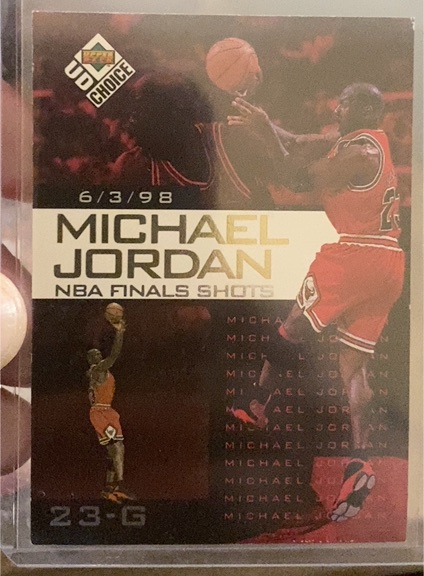 1998-99 Upper Deck UD Choice Preview NBA Finals Shots #1 Michael Jordan — front