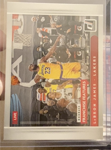 2021-22 Donruss #20 LeBron James Franchise Features — front