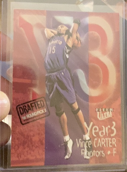 2000-01 Fleer Ultra Year 3 #9YT Vince Carter — front