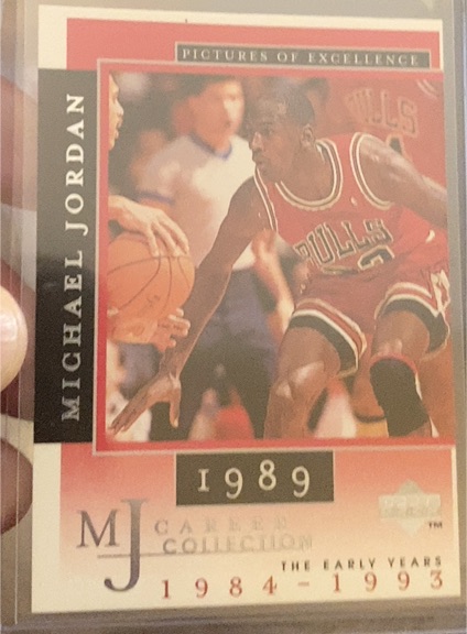 1998 Upper Deck MJ Career Collection Pictures of Excellence #17 Michael Jordan — front