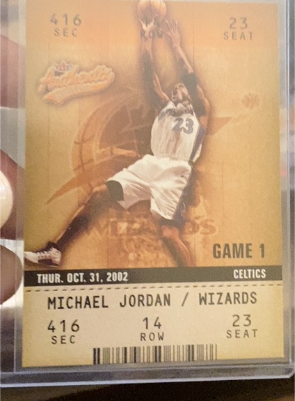 2002-03 Fleer Authentix #72 Michael Jordan — front