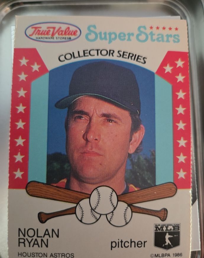 1986 True Value Hardware Super Stars #26 Nolan Ryan — front