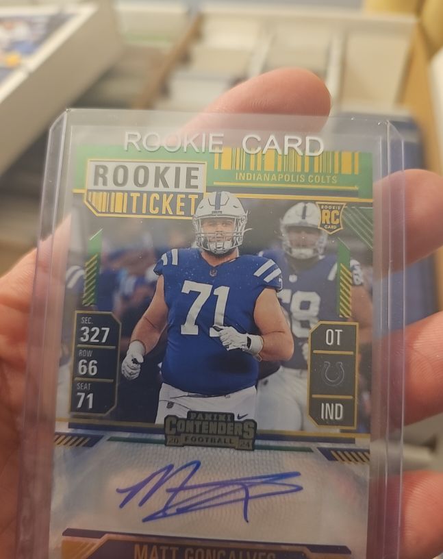 2024 Panini Contenders #71 Matt Goncalves Rookie Ticket — front