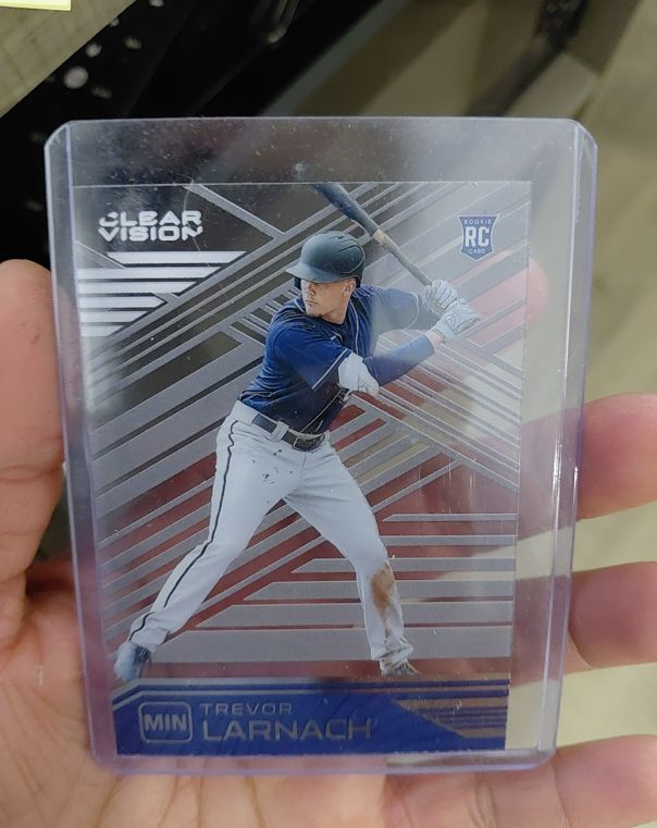 2021 Panini Chronicles Clear Vision #24 Trevor Larnach — front