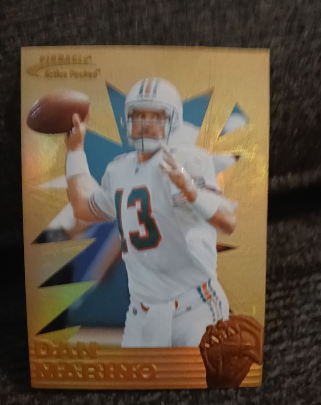 1996 Pinnacle Action Packed #6 Dan Marino — front
