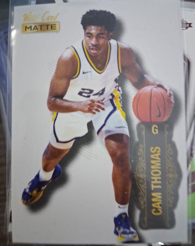 2022 Wild Card Matte #MB-12 Cam Thomas — front