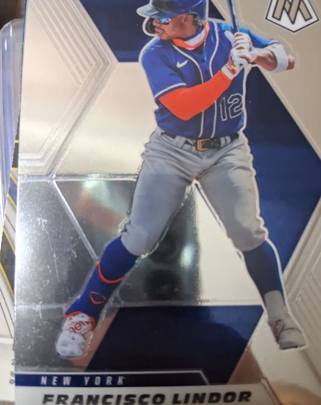 2021 Panini Mosaic #101 Francisco Lindor New York Mets — front