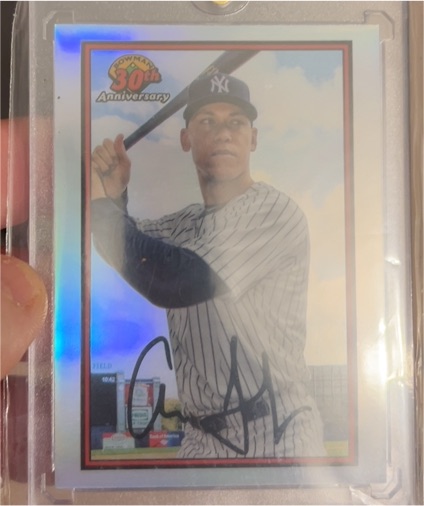 2019 Bowman Chrome 30th Anniversary #B30-AJ Aaron Judge — front