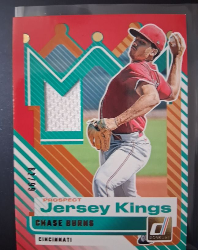 2025 Panini Donruss #PJK-CB Chase Burns Jersey Kings — front
