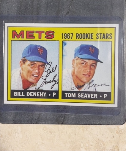 1967 Topps #581 Tom Seaver / Bill Denehy Rookie Stars — front