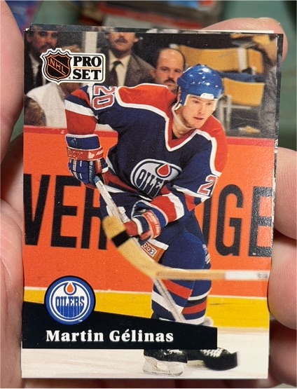 1991-92 Pro Set #66 Martin Gélinas — front