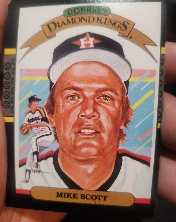 1987 Donruss Diamond Kings #18 Mike Scott — front