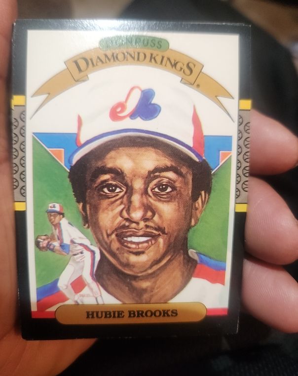 1987 Donruss Diamond Kings #17 Hubie Brooks — front