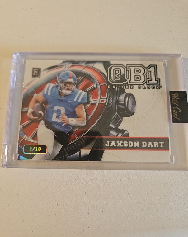 2024 Wild Card QB1 On The Clock #Jaxson Dart — front