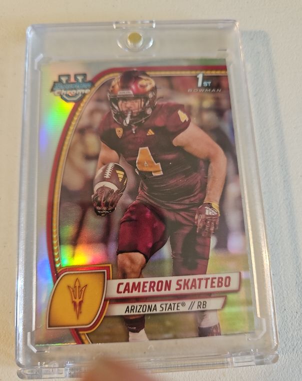 2024 Bowman University Chrome #37 Cameron Skattebo — front