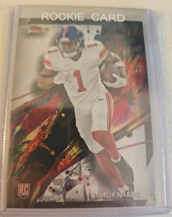 2024 Topps Finest #90 Malik Nabers — front
