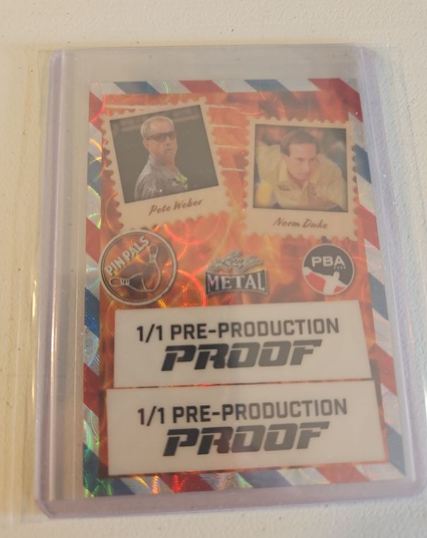 2024 Leaf Metal Pin Pals Pete Weber Norm Duke — front