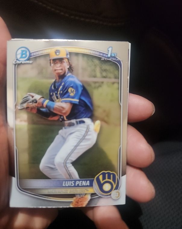 2025 Bowman Chrome #BCP-38 Luis Pena — front
