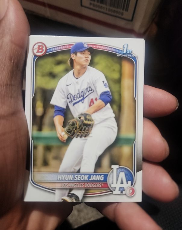 2025 Bowman #BP-51 Hyun-Seok Jang 1st Prospects Los Angeles Dodgers — front