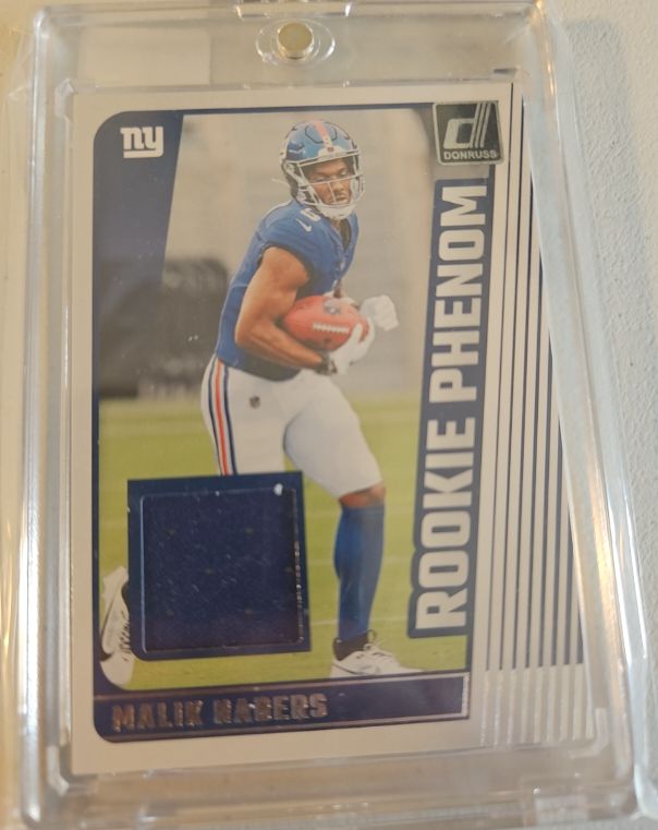 2024 Donruss Rookie Phenom Jersey Patch #RPJ-MNA Malik Nabers — front