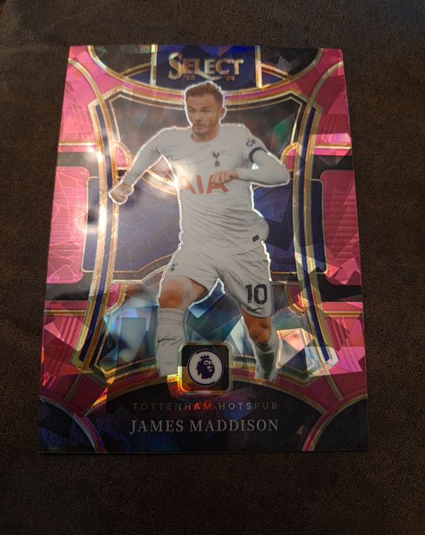 2023-24 Panini Select Premier League James Maddison Pink Mojo — front