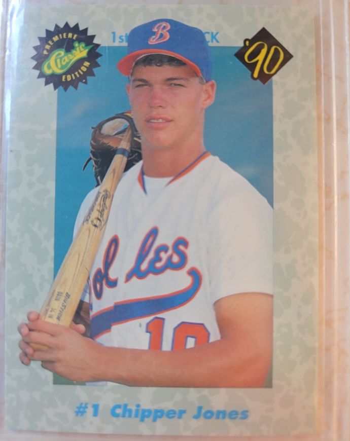 1990 Classic Premiere Edition #1 Chipper Jones — front