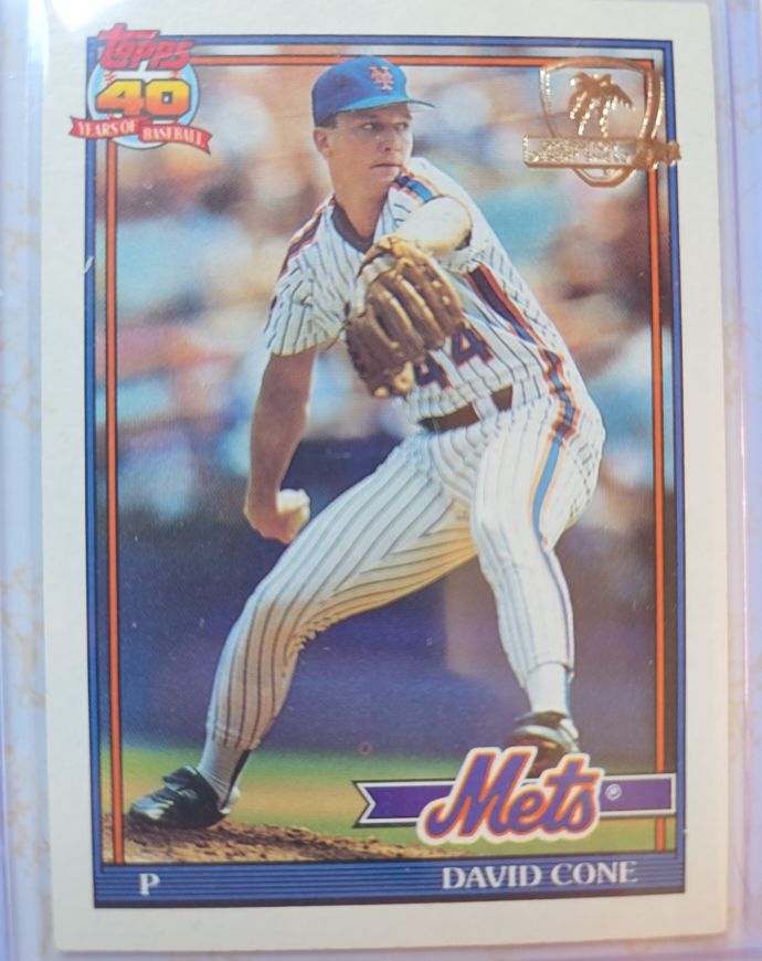 1991 Topps #680 David Cone — front