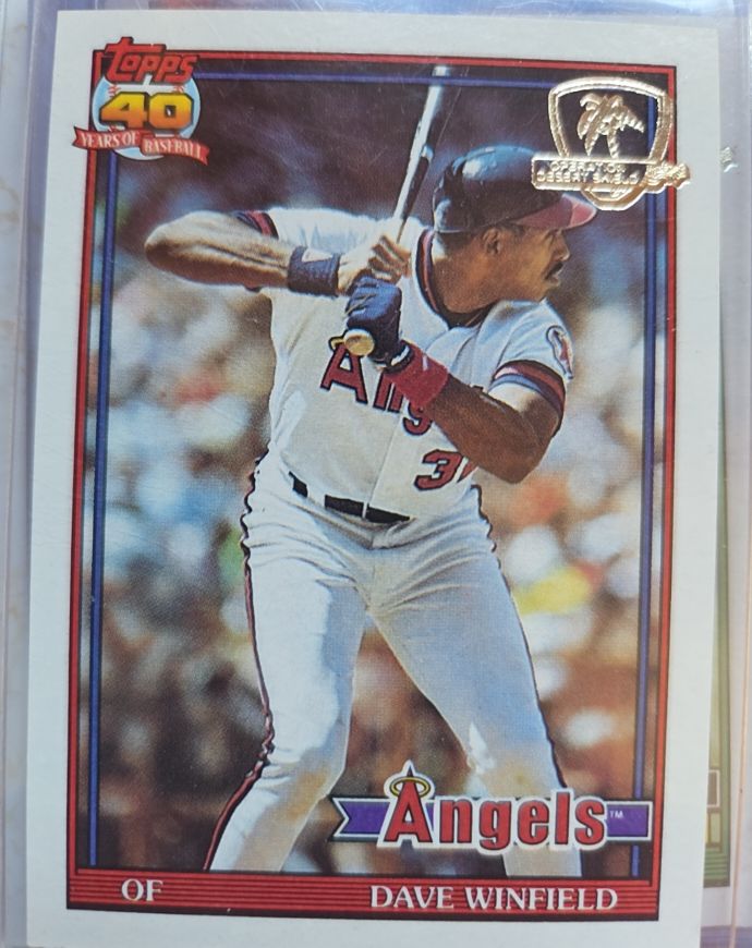 1991 Topps #630 Dave Winfield — front