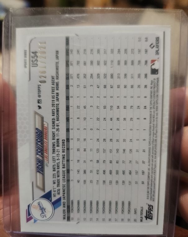 2019 Topps Update #US54 Kenta Maeda — front