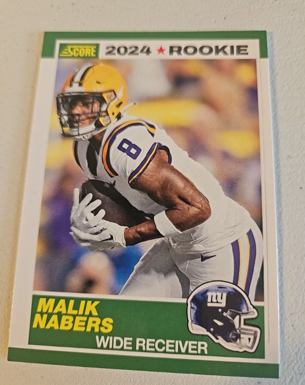 2024 Score #5 Malik Nabers Rookie — front