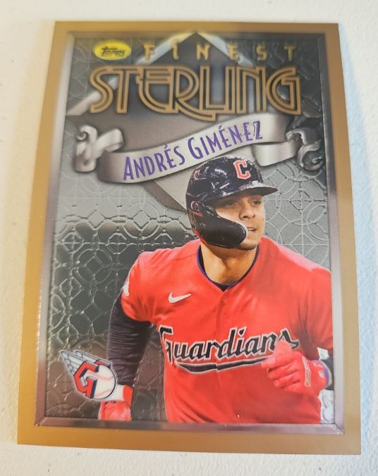 2023 Topps Finest Flashbacks #45 Andrés Giménez Cleveland Guardians Sterling — front