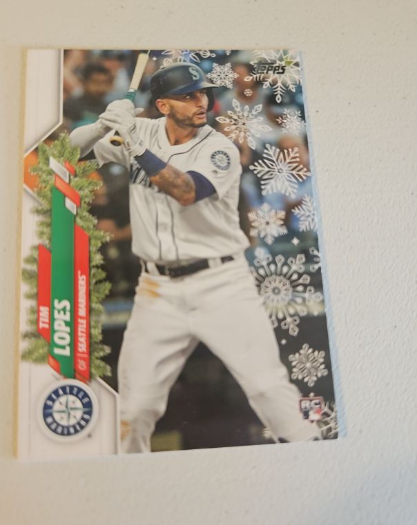 2020 Topps Holiday #HW15 Tim Lopes — front