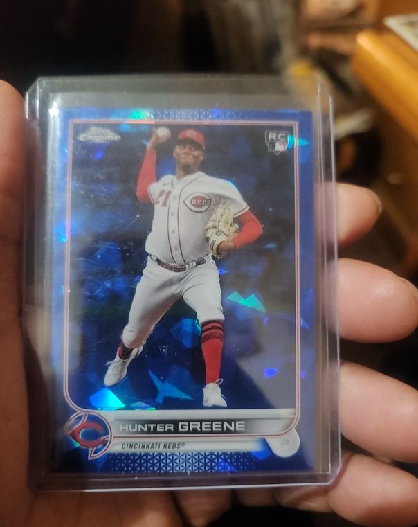 2022 Topps Chrome Update #USC191 Hunter Greene — front