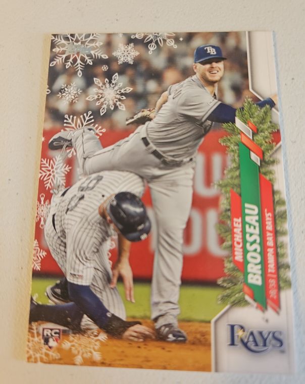 2020 Topps Holiday #HW183 Michael Brosseau Rookie Card — front