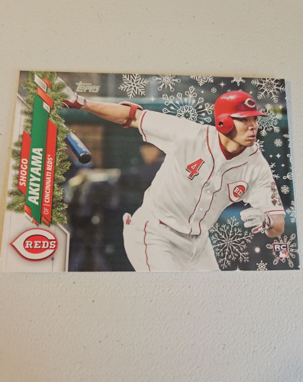 2020 Topps Holiday #HW58 Shogo Akiyama — front