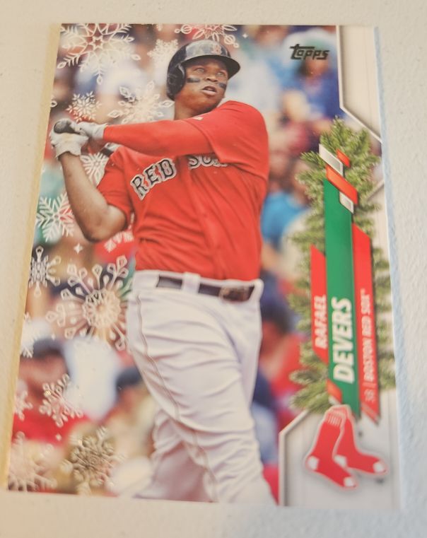 2020 Topps Holiday #HW90 Rafael Devers — front