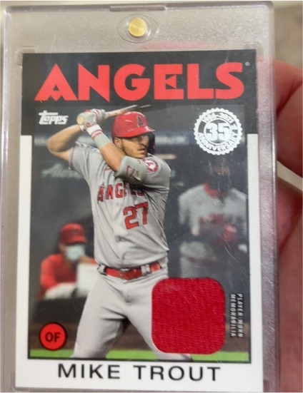 2021 Topps 1986 35th Anniversary #86B-1 Mike Trout — front