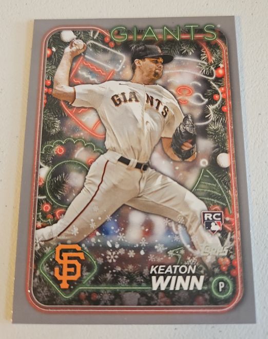 2024 Topps Holiday #H164 Keaton Winn — front