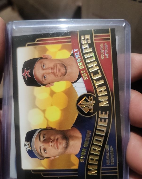 2008 SP Authentic Marquee Matchups #MM-8 Ryan Braun/Roy Oswalt — front