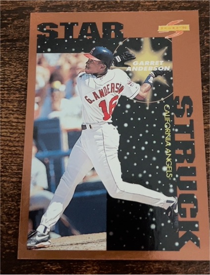 1996 Score Dugout Collection #100 Garret Anderson California Angels — front