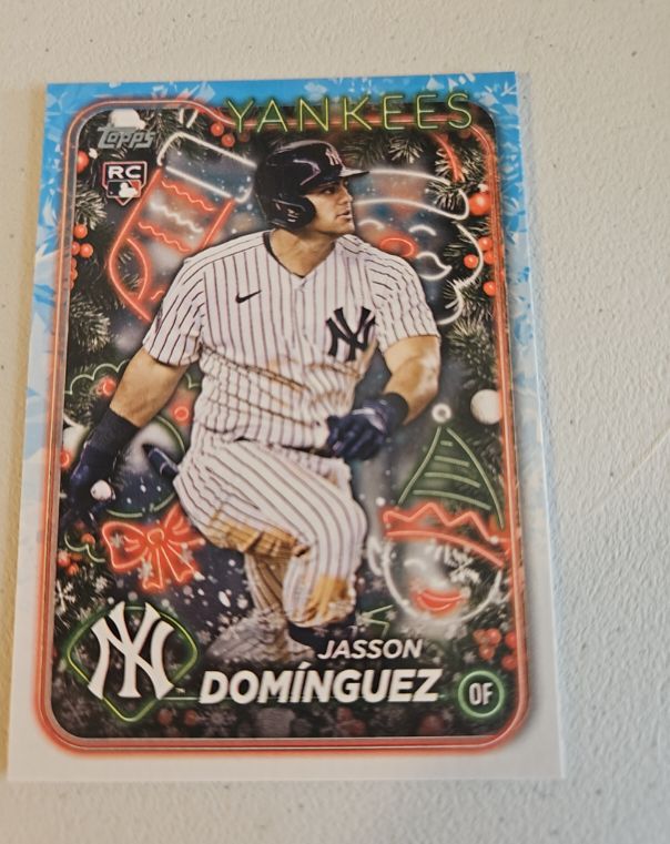 2024 Topps Holiday #H75 Jasson Dominguez — front