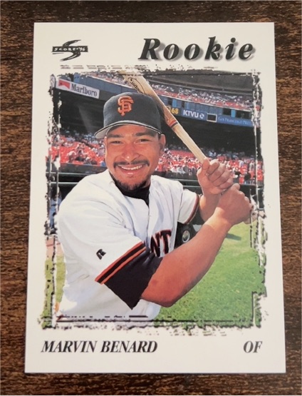 1996 Score #502 Marvin Benard — front