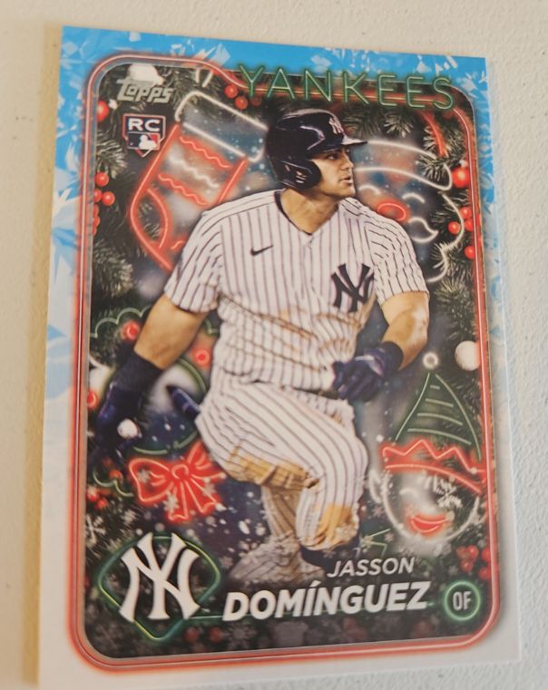 2024 Topps Holiday #H75 Jasson Dominguez — front