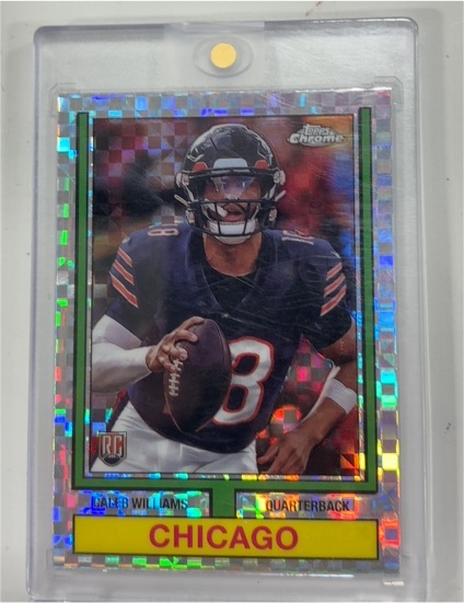 2024 Topps Chrome 1974 Topps Football #74TF-1 Caleb Williams — front