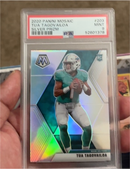 2020 Panini Mosaic #203 Tua Tagovailoa — front