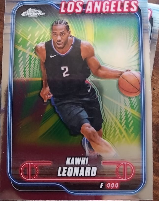 2024-25 Topps Chrome #120 Kawhi Leonard — front