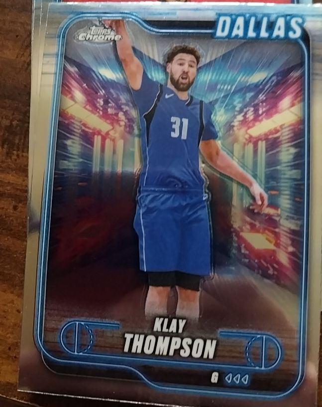 2024-25 Topps Chrome #178 Klay Thompson Dallas Mavericks — front