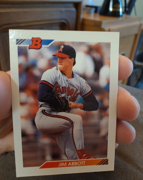 1992 Bowman #477 Jim Abbott — front