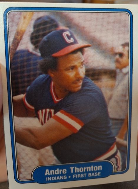1982 Fleer #380 Andre Thornton — front