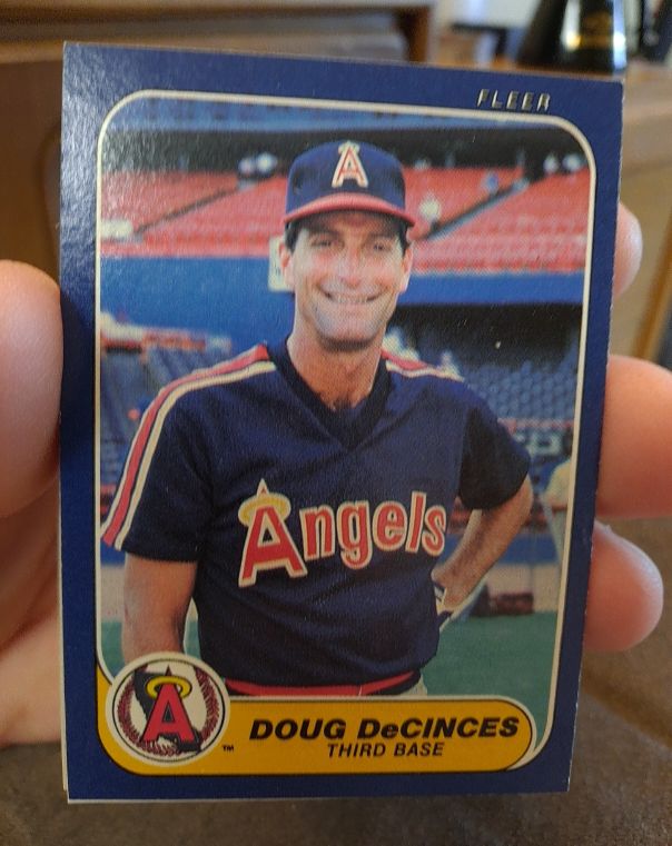 1986 Fleer #153 Doug DeCinces — front